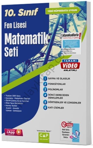 Çap Yayınları 10. Sınıf Fen Lisesi Matematik Seti