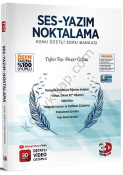 3D Yayınları Ses Yazım Noktalama Konu Özetli Soru Bankası