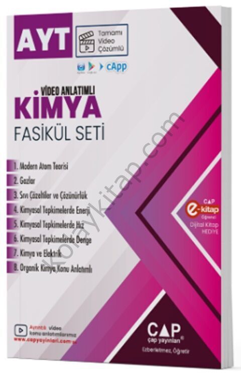 Çap Yayınları AYT Kimya Video Anlatımlı Fasikül Seti