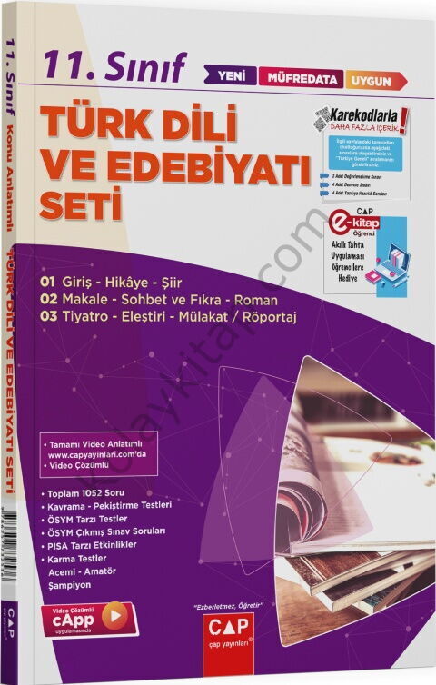 Çap Yayınları 11. Sınıf Türk Dili ve Edebiyatı Anadolu Seti