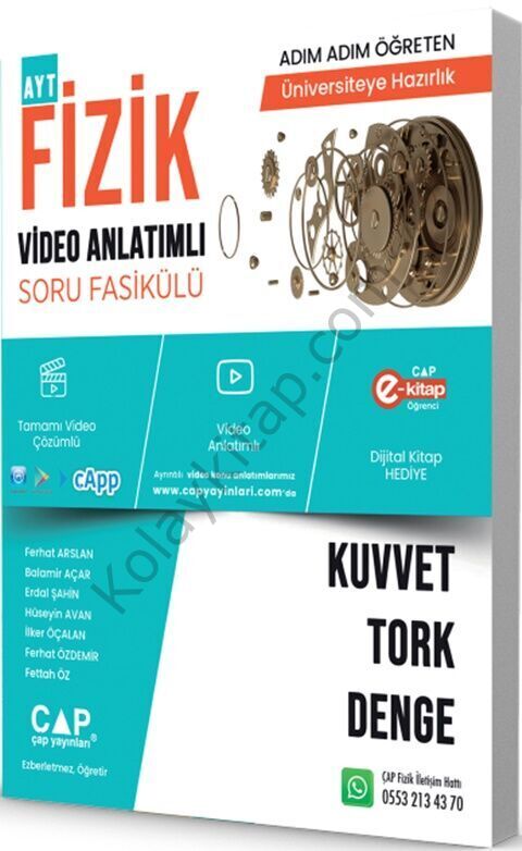 Çap Fizik Kuvvet Tork Denge Konu Anlatımlı Soru Bankası