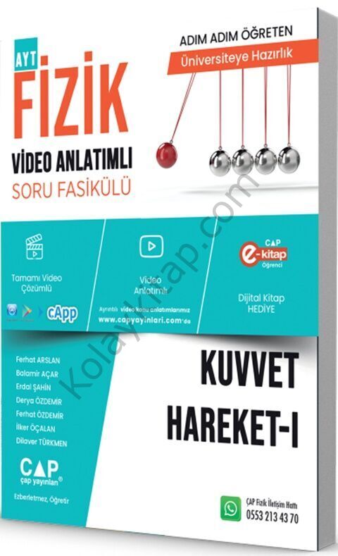 Çap Fizik Kuvvet Hareket 1 Konu Anlatımlı Soru Bankası