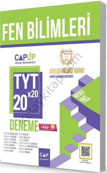 Çap Yayınları TYT Fen Bilimleri 20 x 20 Up Deneme