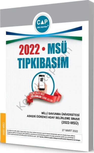 Çap Yayınları Üniversiteye Hazırlık MSÜ 2022 Tıpkı Basım