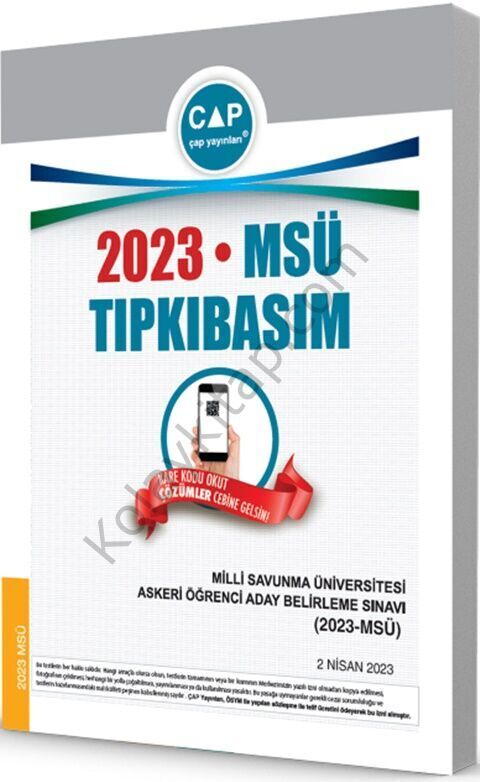 Çap Yayınları Üniversiteye Hazırlık MSÜ 2023 Tıpkı Basım