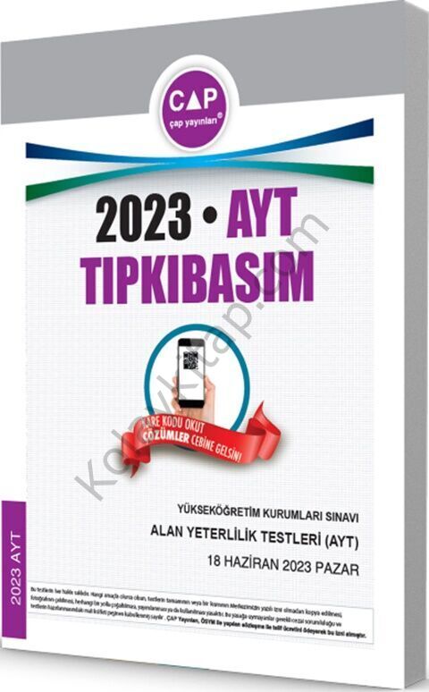 Çap Yayınları AYT 2023 Tıpkı Basım