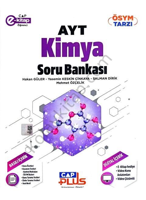 Çap Yayınları AYT Kimya Plus Soru Bankası