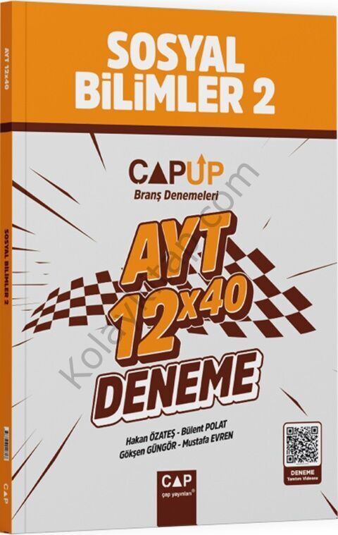 Çap Yayınları AYT Sosyal Bilimler 2 12 X 40 Up Deneme