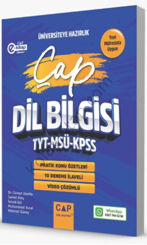 Çap Yayınları TYT MSÜ KPSS Dil Bilgisi Pratik Konu Özetleri Deneme İlaveli