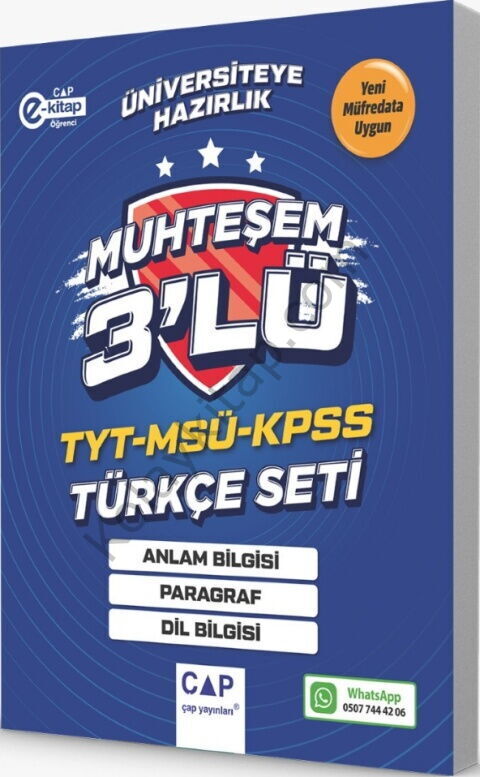 Çap Yayınları TYT MSÜ KPSS Türkçe Seti
