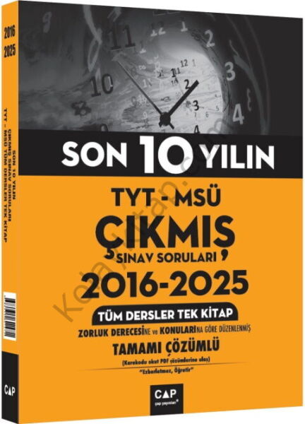 Çap Yayınları TYT MSÜ Son 10 Yılın Çıkmış Soruları 2016 2025