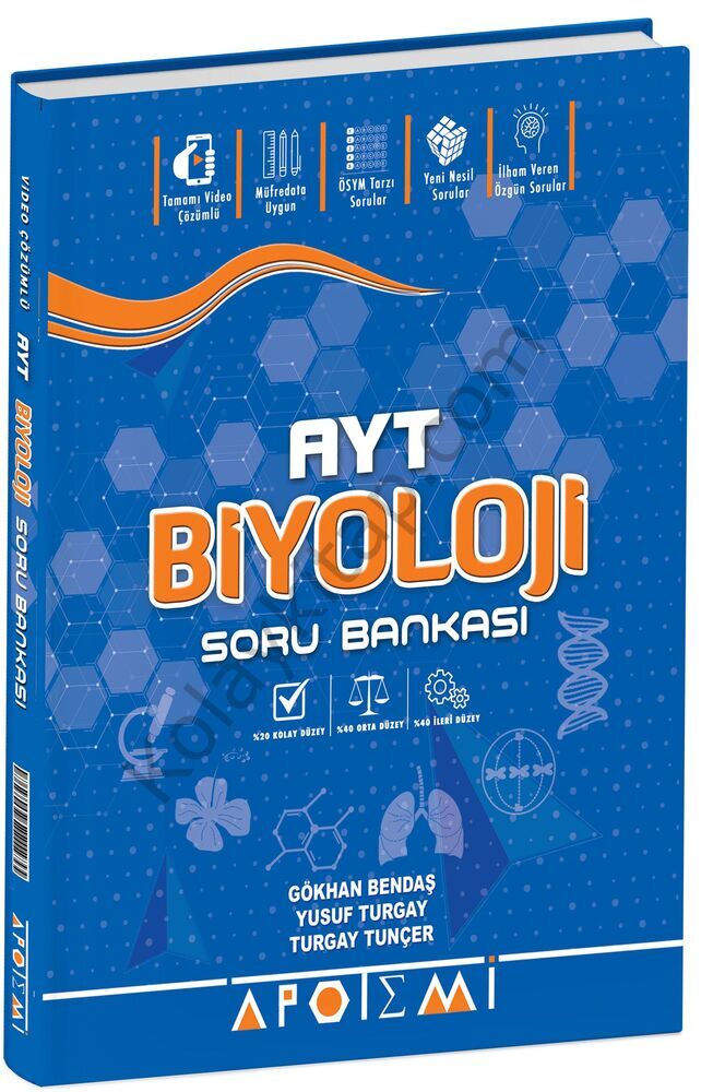 Apotemi Yayınları AYT Biyoloji Soru Bankası