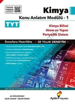 Aydın Yayınları TYT Kimya Konu Anlatım Modülü 1