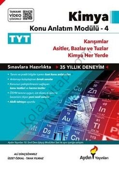 Aydın Yayınları TYT Kimya Konu Anlatım Modülü 4