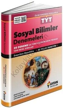 Aydın Yayınları TYT Sosyal Bilimler 20 li Denemeleri