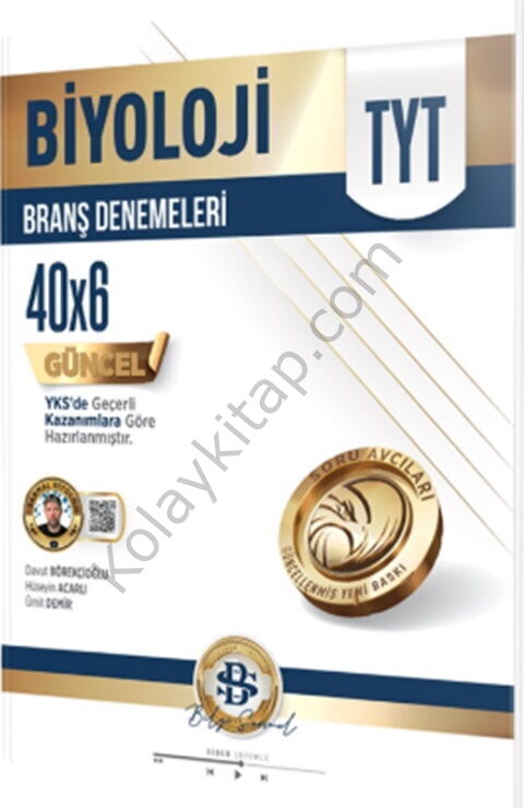 Bilgi Sarmal Yayınları TYT Biyoloji 40 x 6 Branş Denemeleri