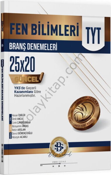 Bilgi Sarmal Yayınları TYT Fen Bilimleri 25 x 20 Branş Denemeleri