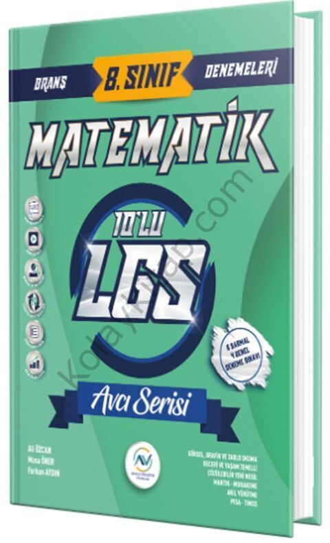 Av Akıllı Versiyon Yayınları 8. Sınıf LGS Matematik 10 lu Deneme