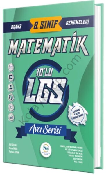 Av Akıllı Versiyon Yayınları 8. Sınıf LGS Matematik 10 lu Deneme