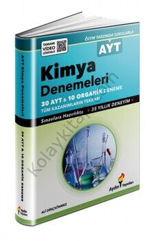 Aydın Yayınları AYT Kimya 30 Video Çözümlü Deneme