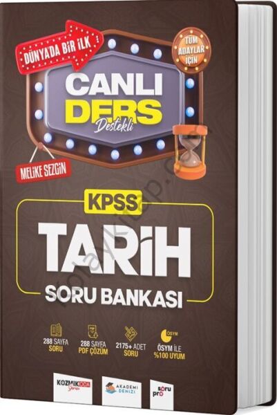 Akademi Denizi KPSS Tarih Canlı Ders Destekli Soru Bankası