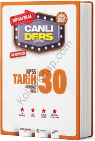 Akademi Denizi KPSS Tarih Canlı Ders Süper 30 Deneme Seti