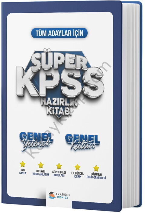 Akademi Denizi KPSS Genel Yetenek Genel Kültür Süper Hazırlık Kitabı