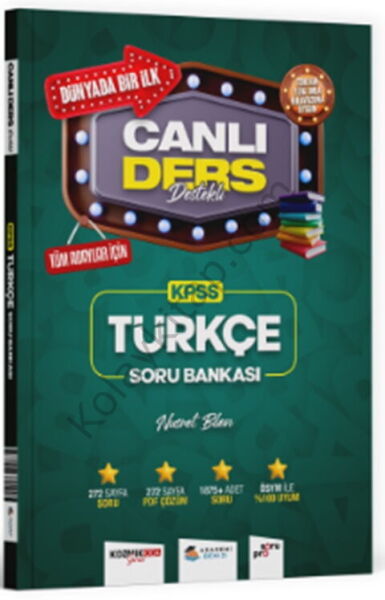 Akademi Denizi KPSS Türkçe Canlı Ders Destekli Soru Bankası