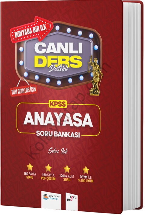 Akademi Denizi KPSS Anayasa Canlı Ders Soru Bankası