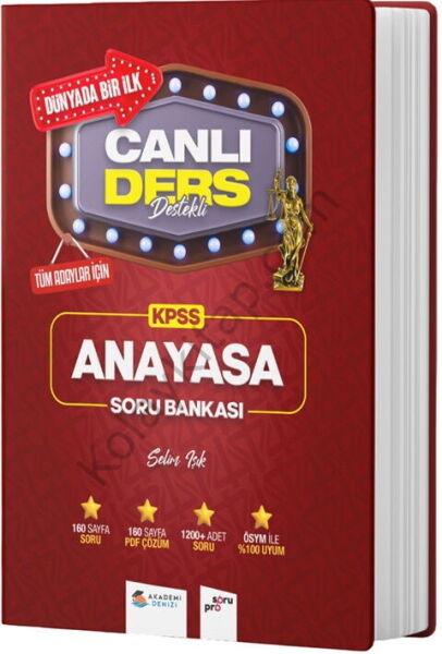 Akademi Denizi KPSS Anayasa Canlı Ders Soru Bankası