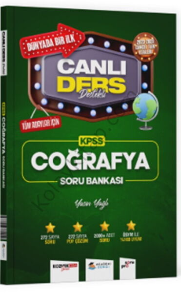 Akademi Denizi KPSS Coğrafya Canlı Ders Destekli Soru Bankası