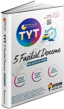 Aydın Yayınları TYT 5 Fasikül Tamamı Video Çözümlü Deneme
