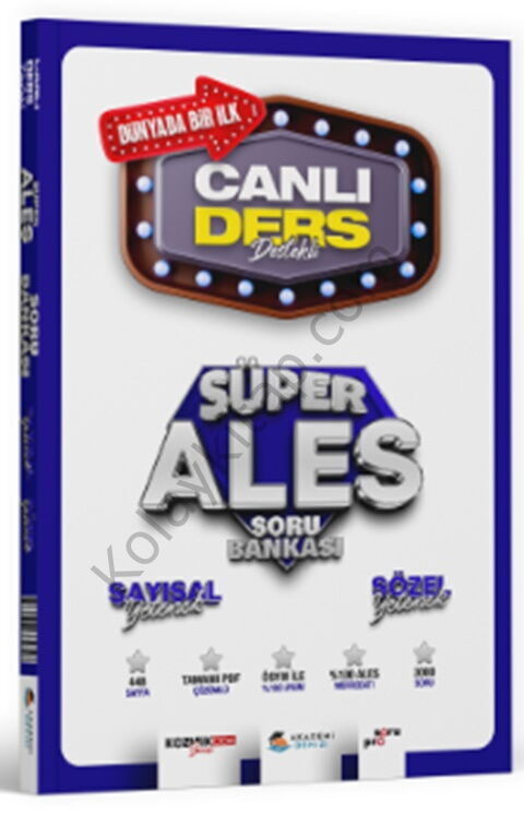 Akademi Denizi ALES Sayısal Sözel Yetenek Süper Soru Bankası