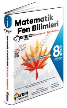 Aydın Yayınları 8. Sınıf 1. Dönem Matematik ve Fen Bilimleri Beceri Temelli Soru Bankası