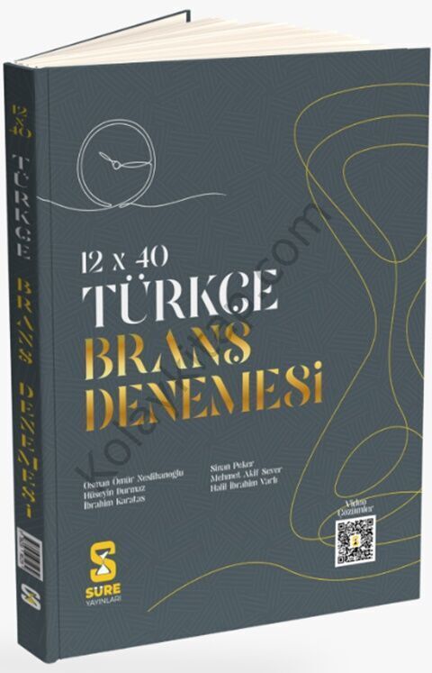 Süre Yayınları TYT Türkçe 12 x 40 Branş Denemesi
