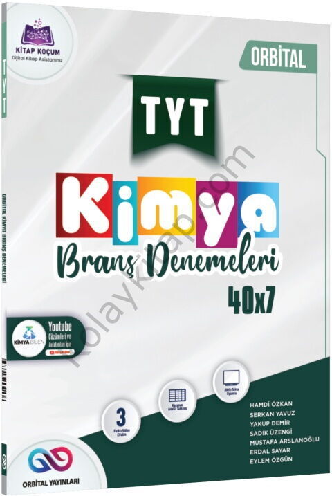 Orbital Yayınları TYT Kimya 40 x 7 Branş Denemeleri