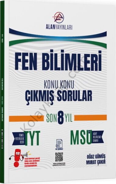 Alan Yayınları TYT MSÜ Fen Bilimleri Konu Konu Çıkmış Sorular Son 8 Yıl