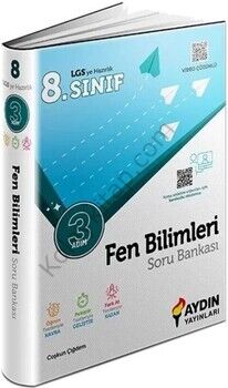 Aydın Yayınları 8. Sınıf LGS Fen Bilimleri Üç Adım Soru Bankası