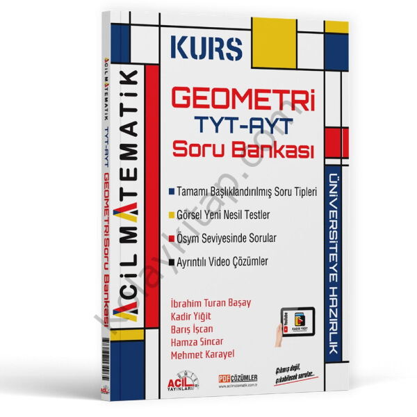 Acil Yayınları TYT AYT Geometri KURS Soru Bankası