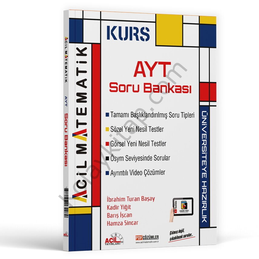 Acil Yayınları AYT Matematik KURS Soru Bankası