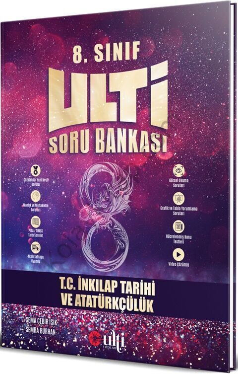 Ulti Yayınları 8. Sınıf LGS T.C. İnkılap Tarihi ve Atatürkçülük  Soru Bankası