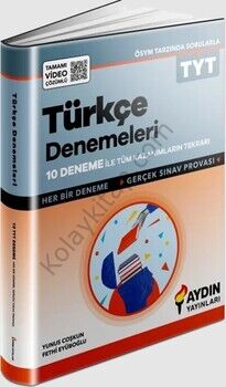 Aydın Yayınları TYT Türkçe 10 Deneme