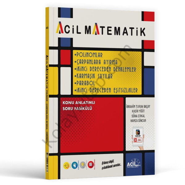 Acil Yayınları Acil Matematik Polinomlar Çarpanlara Ayırma 2. Dereceden Denklemler Karmaşık Sayılar