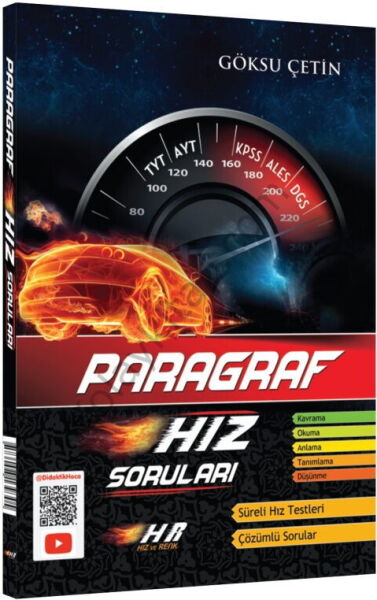 Hız ve Renk Yayınları TYT AYT KPSS ALES DGS Paragraf Hız Soruları
