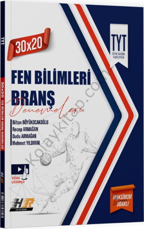 Hız ve Renk Yayınları TYT Fen Bilimleri 30 x 20 Denemeleri