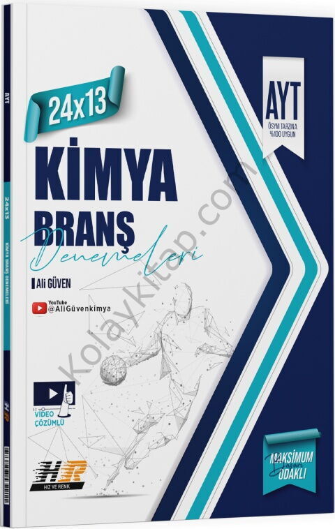 Hız ve Renk Yayınları AYT Kimya 24 x 13 Denemeleri