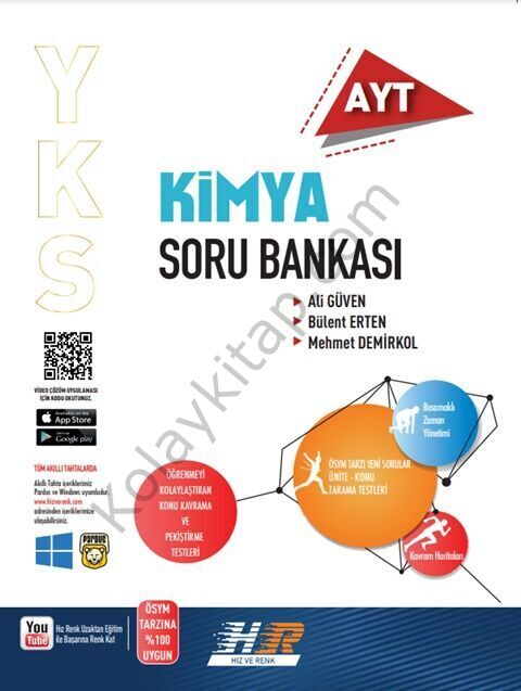 Hız ve Renk AYT Kimya Soru Bankası