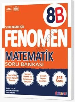 Fenomen Okul Yayınları 8. Sınıf LGS Fenomen Matematik B Soru Bankası