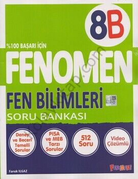 Fenomen Okul Yayınları 8. Sınıf Fenomen Fen Bilimleri B Soru Bankası