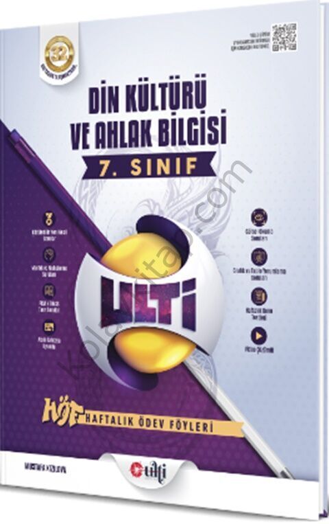 Ulti Yayınları 7. Sınıf Din Kültürü ve Ahlak Bilgisi Haftalık Ödev Föyleri